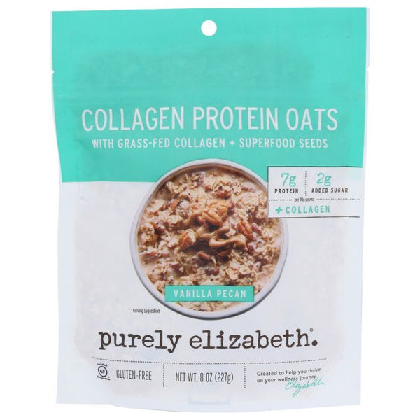 A Product Photo of Purely Elizabeth Vanilla Pecan Collagen Protein Oats