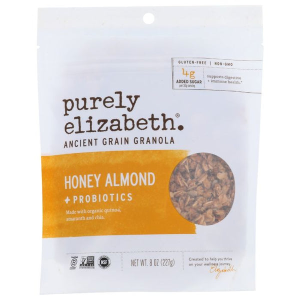 A Product Photo of Purely Elizabeth Honey Almond + Probiotics Ganola