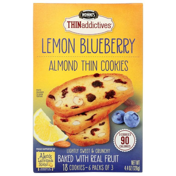 A Product Photo of Nonni's Nonni's Lemon Blueberry Almond Thin Cookies