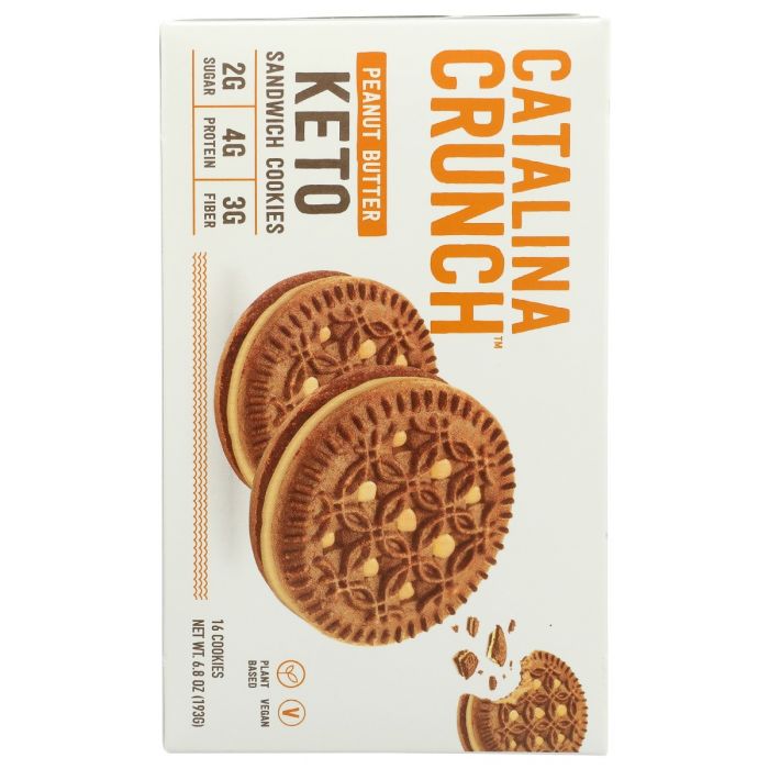 Back of the Box Photo of Catalina Crunch Peanut Butter Keto Sandwich