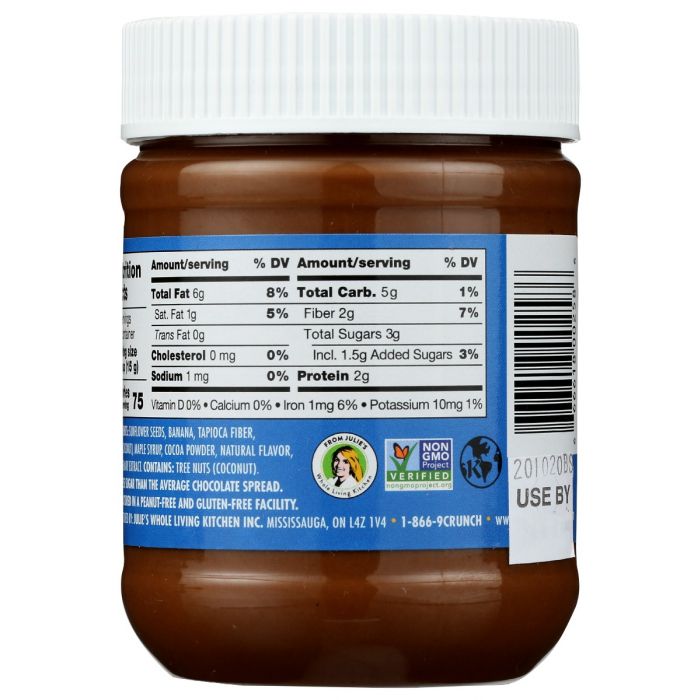 Side Label Photo of Healthy Crunch Chocolate Banana Sunseed Butter