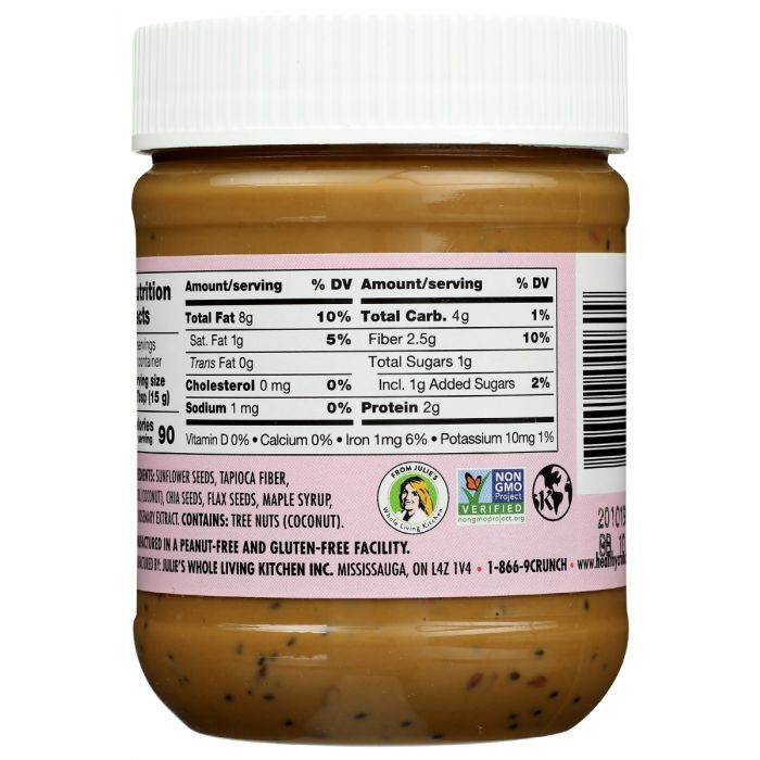 Side Label Photo of Healthy Crunch Super Seed Sunseed Butter