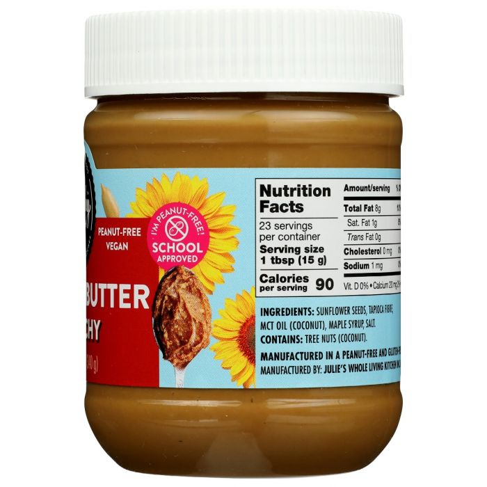 Side Label Photo of Healthy Crunch Crunchy Sunseed Butter
