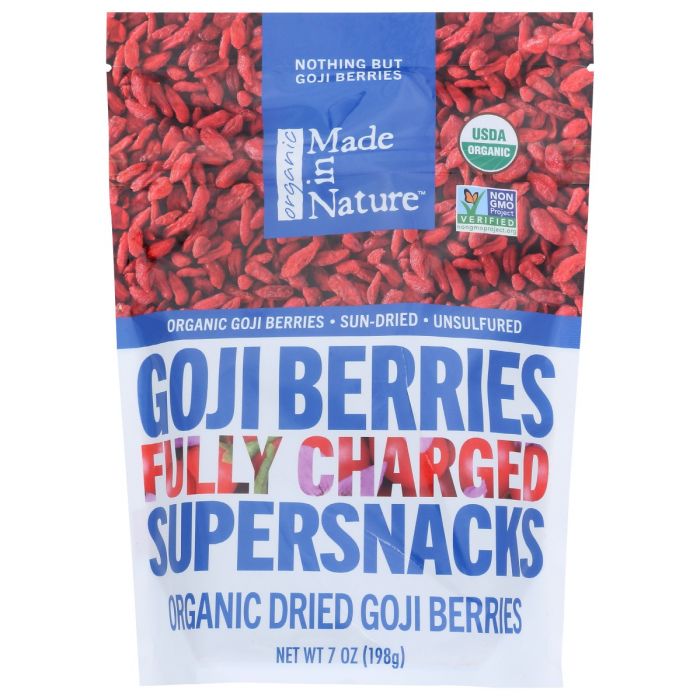 Organic Dried Goji Berries Fully Charged Supersnacks (7 oz)