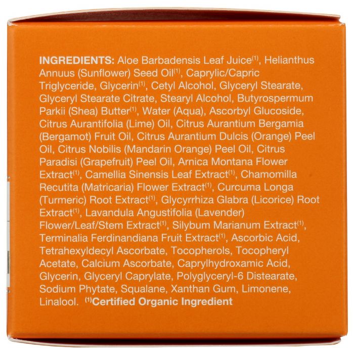 Ingredients label photo of Avalon Organics Creme Riche Renewa