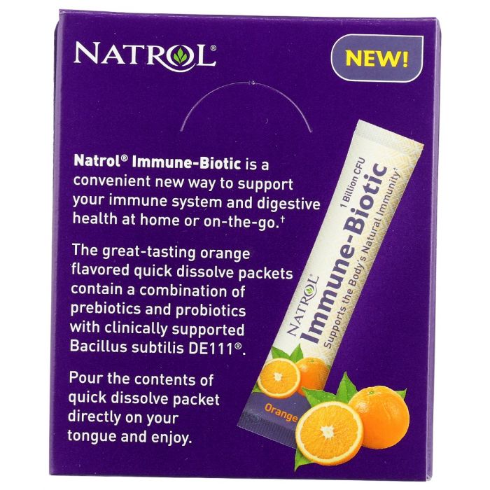 Description label photo of Natrol Immune Probiotic