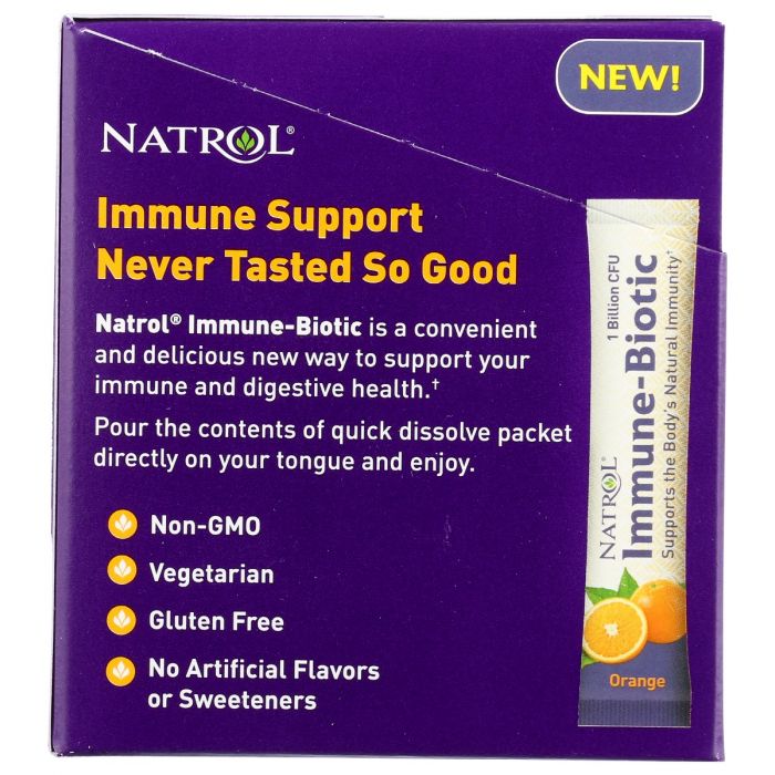 Description label photo of Natrol Immune Probiotic