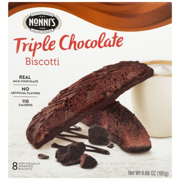 A Product Photo of Nonni's Triple Chocolate Biscotti