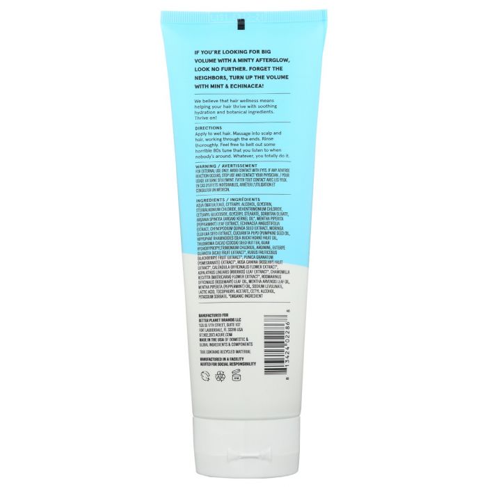 Back Packaging Photo of Acure Vivacious Volume Conditioner