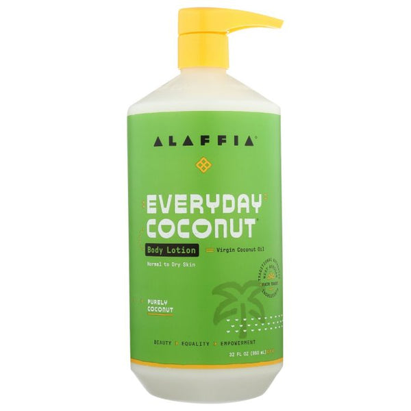 A Product Photo of Alaffia Everyday Coconut Body Lotion in Coconut Lime