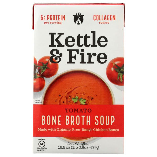 A Product Photo of Kettle and Fire Tomato Bone Broth Soup