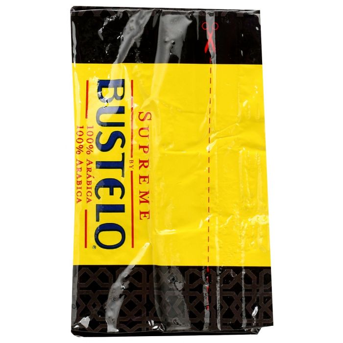 Top Packaging Photo of Cafe Bustelo Supreme Espresso Ground Coffee