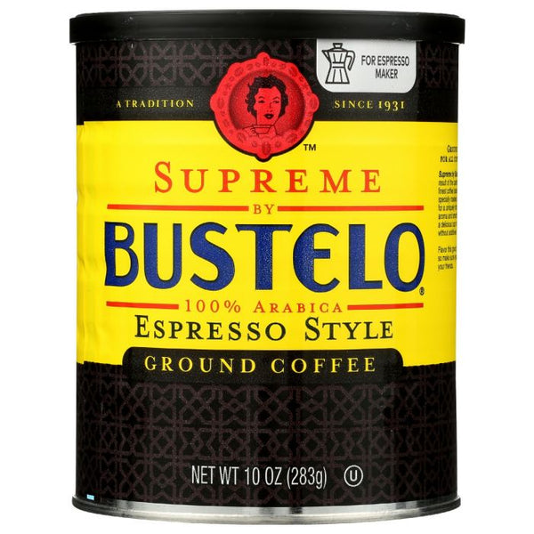 A Product Photo of Cafe Bustelo Supreme Espresso Ground Coffee in Can
