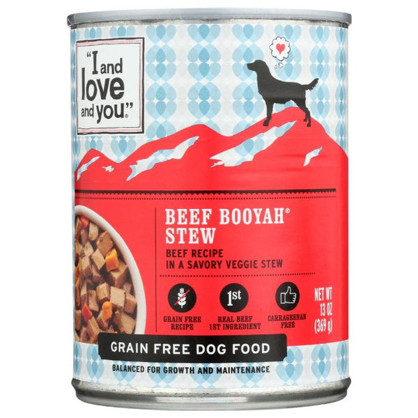Product photo of I&LOVE&YOU Dog Food Can Beef Booyah Stew