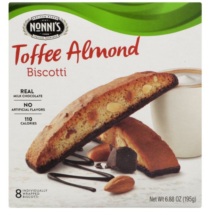 A Product Photo of Nonni's Toffee Almond Biscotti