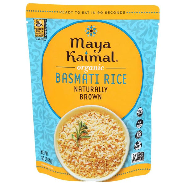 A Product Photo of Maiya Kaimal Organic Naturally Browen Basmati Rice