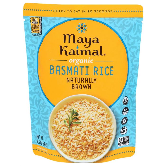 A Product Photo of Maiya Kaimal Organic Naturally Browen Basmati Rice