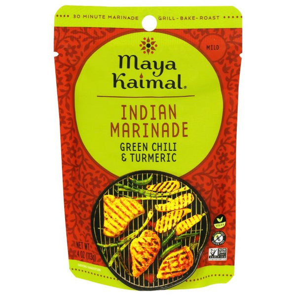 A Product Photo of Maiya Kaimal Green Chili and Turmeric Indian Marinade