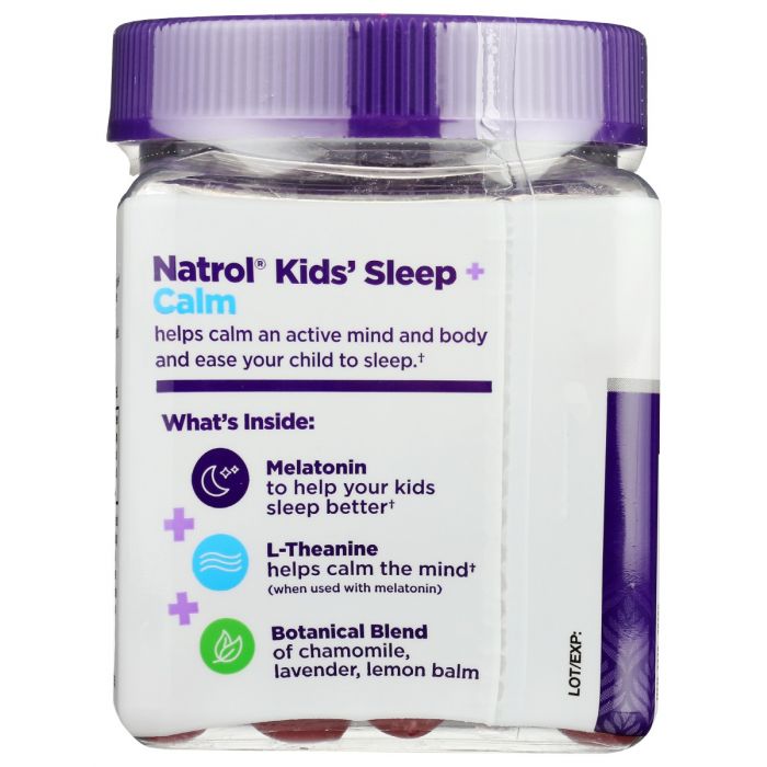 Expiration label photo of Natrol Kids Sleep Calm Gummy