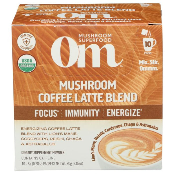 A Product Photo of OM Mushroom Coffee Latte Blend