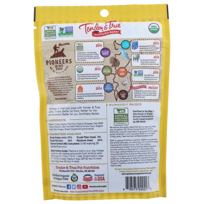 Organic Turkey Jerky Treats (4 oz)