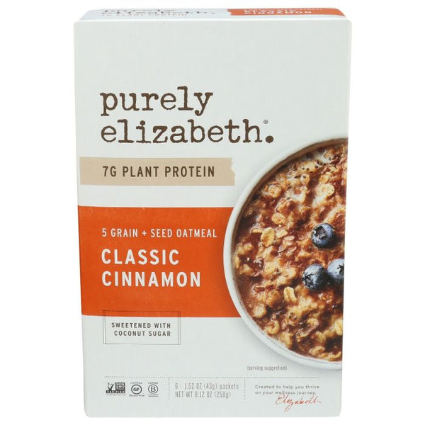 A Product Photo of Purely Elizabeth Classic Cinnamon Instant Oatmeal